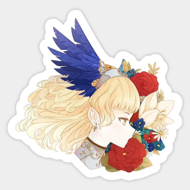 Flower Valkyrie Sticker by Kukupon